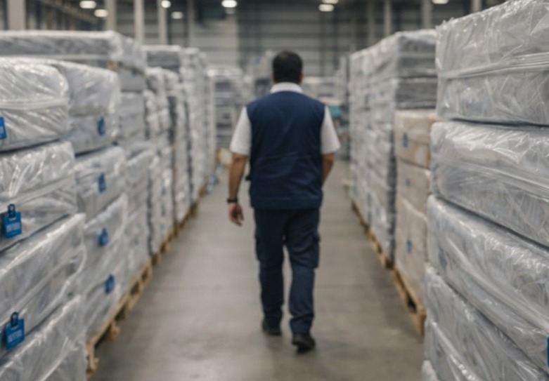 IPEM-PR realiza fiscalização e identifica não conformidades em fábricas de colchões.